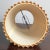 Beige 1960s Blended Stripe Knife Pleated Lamp Shade For Sale - Image 8 of 12