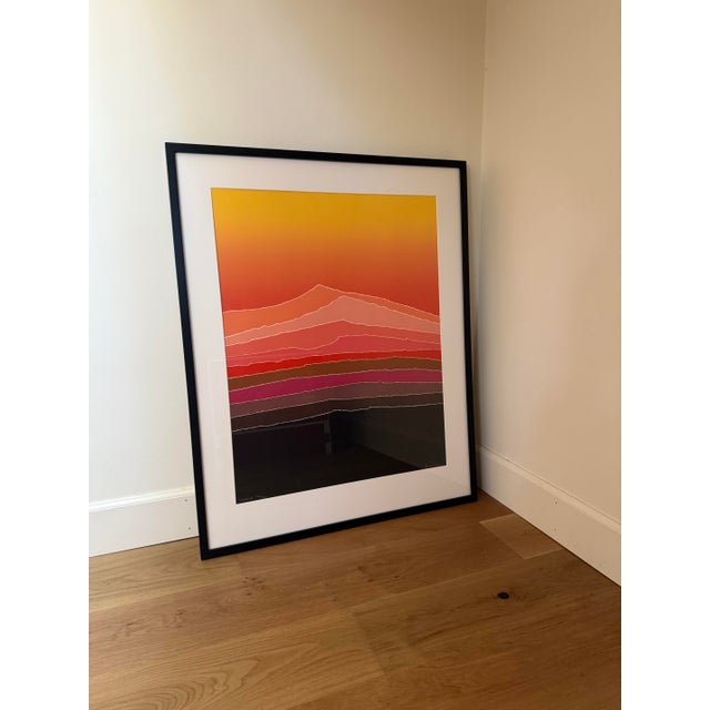 Arthur Secunda 1970s Arthur Secunda "Sunset" Limited Edition Framed Serigraph For Sale - Image 4 of 4