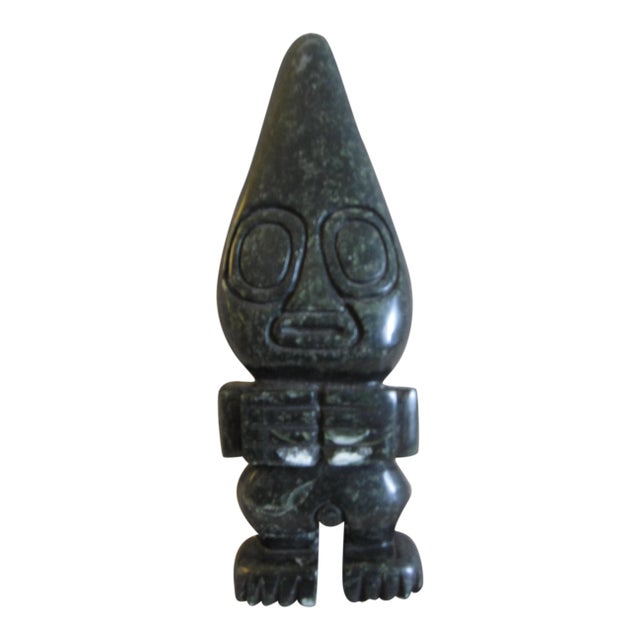 Vintage Black Stone Sculpture For Sale