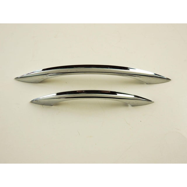 Chrome Mid Century Modern Drawer Pulls a Pair Chairish