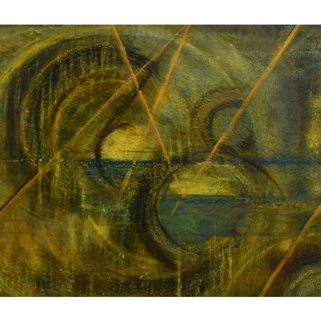Yellow Composition - Oil on Canvas by A. di Manno - 2000 2000 For Sale - Image 3 of 4