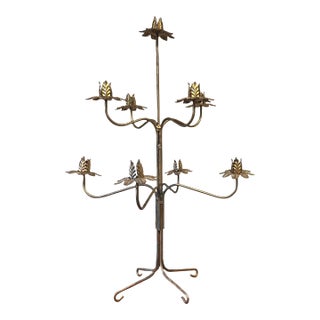 1960s Large Swedish Friendship Candle Tree Candelabra Center Piece in the Manner of Josef Frank For Sale