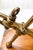 Vintage Mid-Century Brass Anchor Sculpture on Campaign Wooden Base, 1960s For Sale - Image 6 of 8