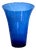 Large Mid-Century Modern French Hand-Blown Cobalt Blue Bubble Glass Vase from Biot, 1960s For Sale