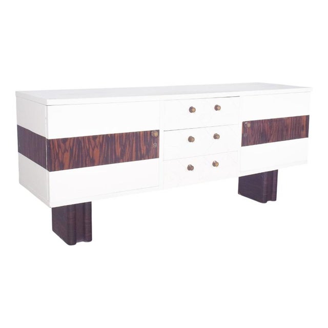 Vintage Portuguese Sideboard in Painted White, 1920 For Sale - Image 11 of 11