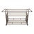 Vintage Florentine Serving Cart With Glass Shelves Attributed to Brown Jordan For Sale