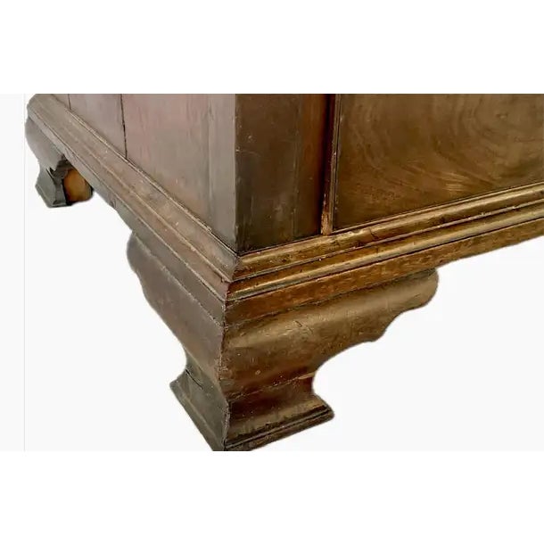 American Chippendale Mahogany China Cabinet Bookcase For Sale - Image 16 of 18