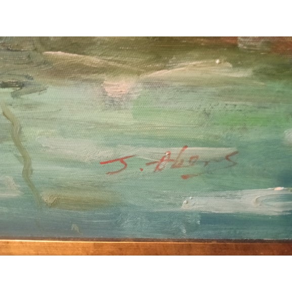 Impressionist 1920s J. Albers Original Impressionist Painting For Sale - Image 3 of 7