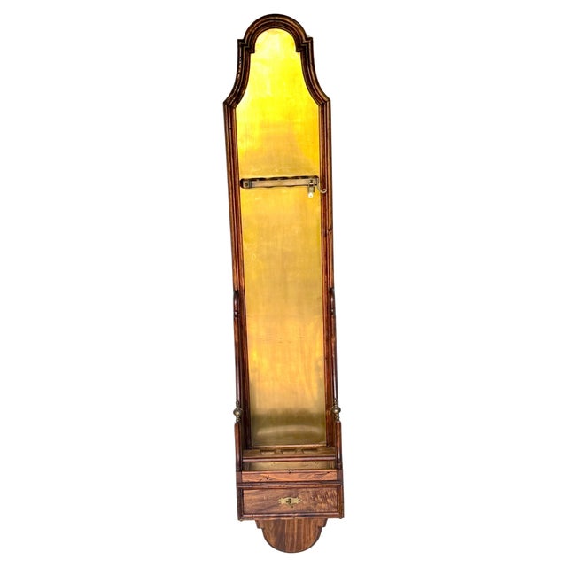 Italian Rustic Neoclassical Hanging Rifle Cabinet Fruitwood and Brass, C. 1950s For Sale - Image 10 of 18