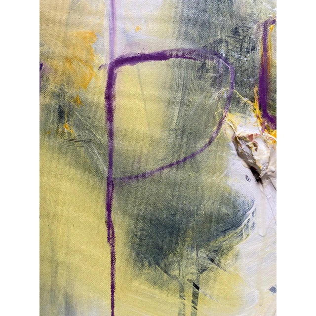 "Rosetta #5" Contemporary Abstract Multimedia Painting by G. Campbell Lyman, Framed For Sale - Image 4 of 5