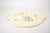 Mid Century Grünstadt Germany Pottery Ceramic Cake Plate "Café de Paris" Vintage 1950s Platter Creme Off white Ivory Gold Rim | French For Sale - Image 4 of 12