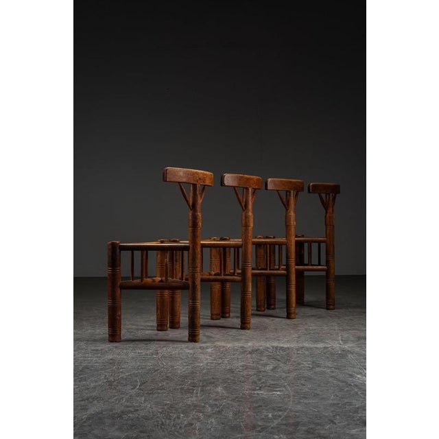 Swedish Tripod Chairs, 1960s, Set of 4 For Sale - Image 3 of 13