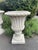 White British Cast Stone Fluted Garden Urns, Set of 2 For Sale - Image 8 of 12