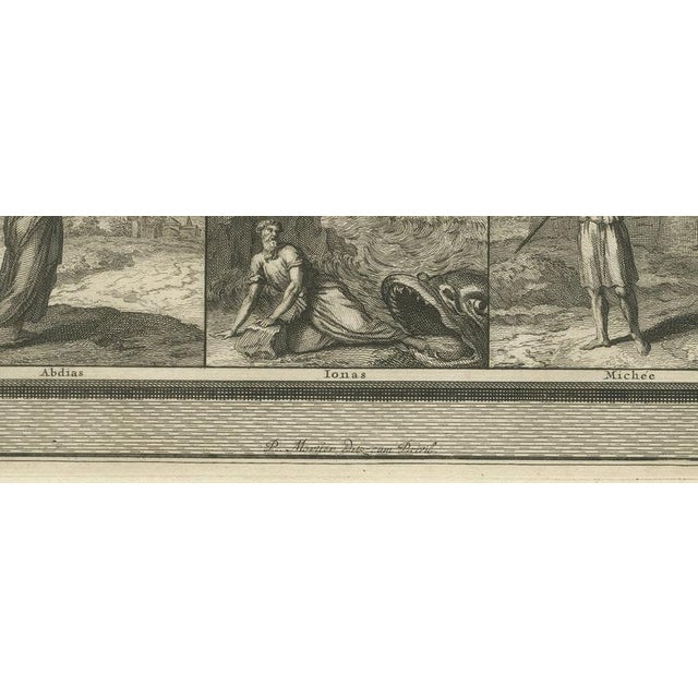 18th Century Pieter Mortier, Daniel's Last Vision and Six Minor Prophets with Jonah, 1700, Engraving For Sale - Image 5 of 12