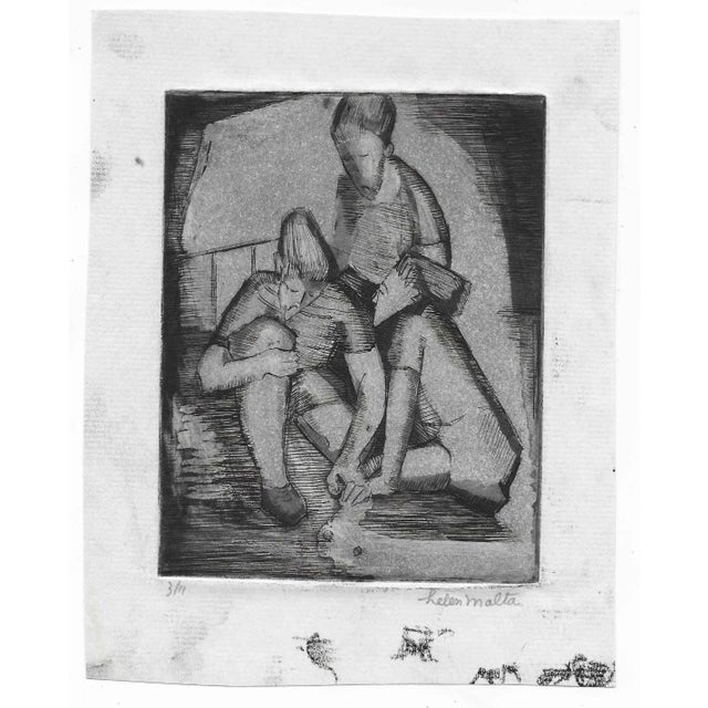 Helen Wagner Malta (1912-1975) worked in New York City in the 1930s, teaching at the Harlem Art Center and working on the...