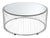 Round Coffee Table with Mirrored Top, 1990s For Sale