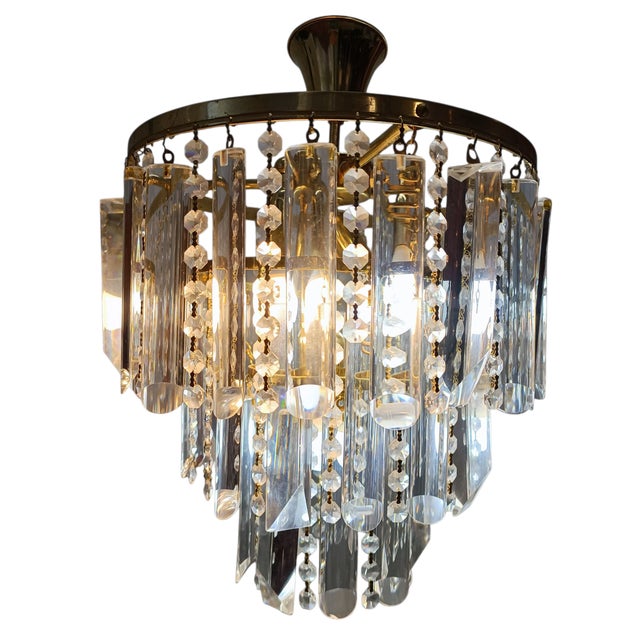 Mid-Century Modern Murano Glass Chandelier, 1960s For Sale - Image 3 of 8