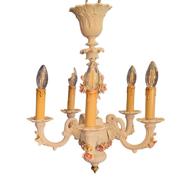 Vintage German Chandelier from Rudolstadt Thuringia, 1980s For Sale