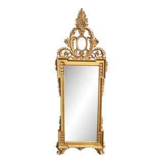 2000s Carvers' Guild Sorrento Mirror in Antiqued Gold Gilt For Sale