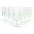 1990s Neiman Marcus Vintage Set of 7 Etched Christmas Tree Wine or Water Glasses For Sale