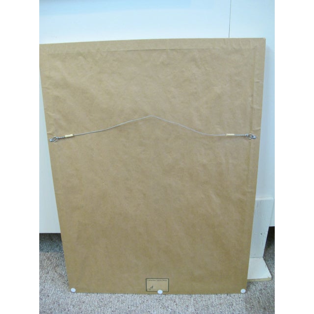 Red Homage Marc Chagall Ville De Nice Signed Framed Ponchettes Exhibition Poster For Sale - Image 8 of 8