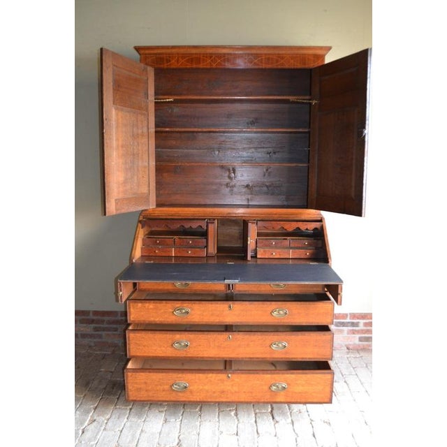 Antique Oak Top Desk, Secretary For Sale - Image 3 of 13