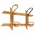 Mid-Century French Riviera Coat Rack in Rattan, Wicker and Bamboo, Italy, 1960s For Sale