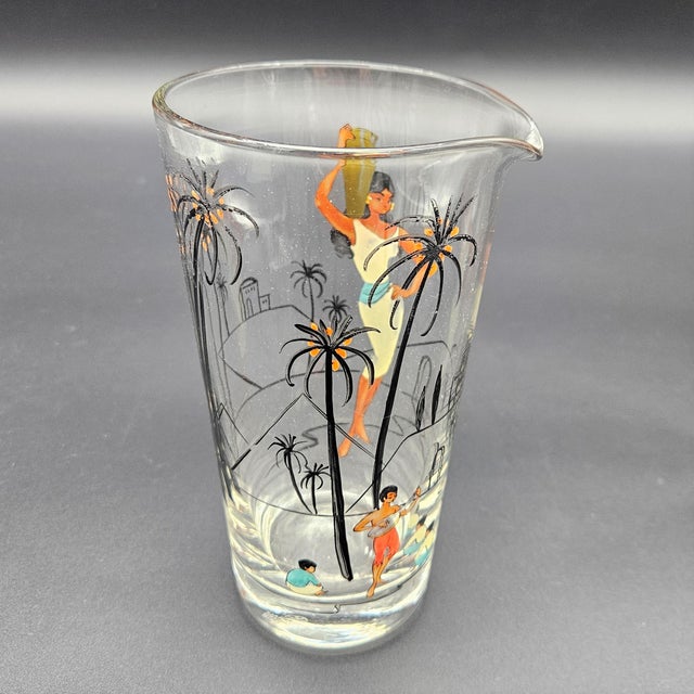1950s Cocktail Water Pitcher with Pin-Up Motif, 1950s For Sale - Image 5 of 6