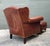 Chocolate Vintage Baker Milling Road Nailhead Leather Club Chair and Ottoman For Sale - Image 8 of 12
