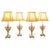 Vintage Hollywood Regency Glass Table Lamps, 1980, Set of 4 For Sale - Image 9 of 9