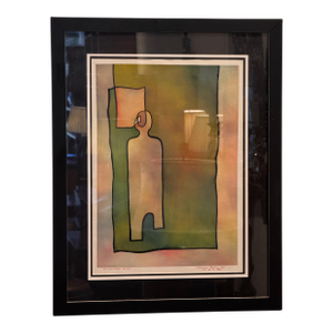 1990s Abstract Acrylic on Paper