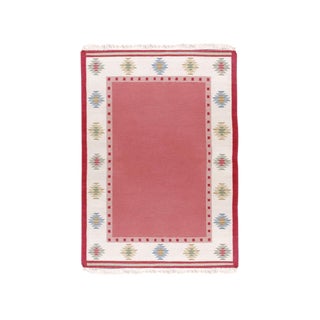 Vintage Swedish Rolakan Carpet in Hand Woven Wool For Sale