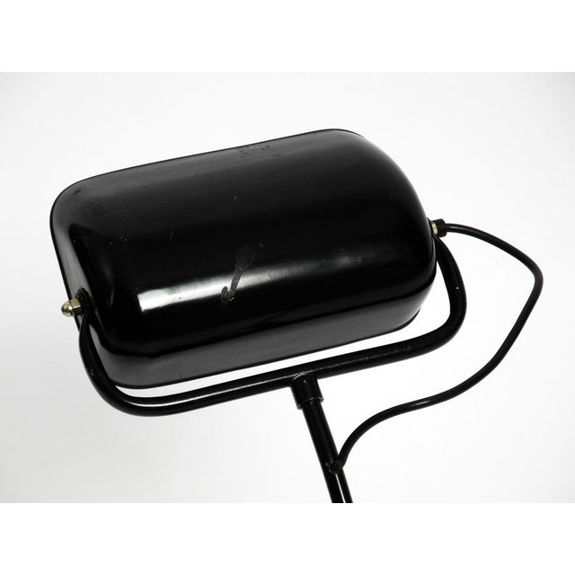 Black Industrial Metal Table Lamp Model 6581 in Black from Kaiser Idell / Kaiser Leuchten, 1940s For Sale - Image 8 of 18