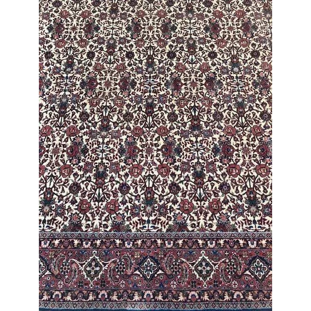 Persian 1980's Square Persian Bijar , 6'9" X 6'7" For Sale - Image 3 of 8