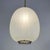 Orrefors Striped Frosted Glass and Brass Pendant from Orrefors, 1950s For Sale - Image 4 of 16