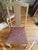 Textile 5 Vintage 1970s Painted Queen Anne Style Splat-Back Side Chairs For Sale - Image 7 of 7