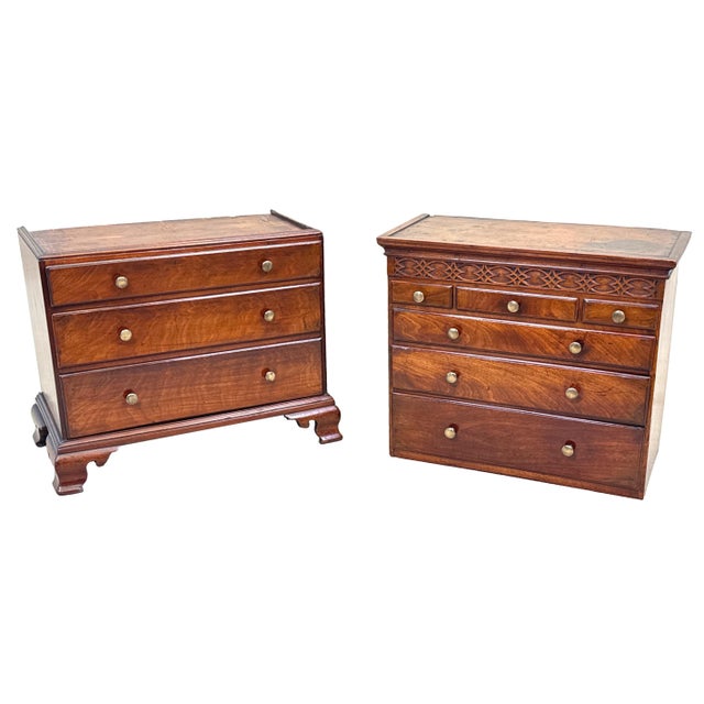 18th Century Georgian Miniature Tallboy Chest on Chest, 1760s For Sale - Image 11 of 13