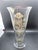Vintage Sterling Overlay Glass Trumpet Vase Elegant Floral Design 9 3/4” Tall For Sale - Image 4 of 5