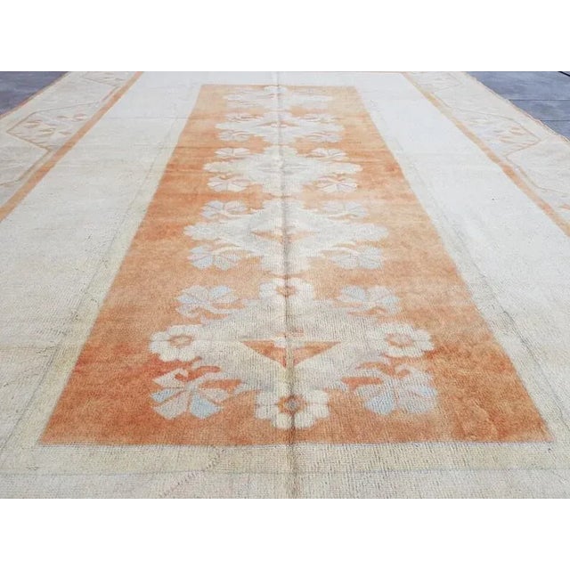 1960s Handknotted Wool Anatolian Carpet For Sale - Image 9 of 11