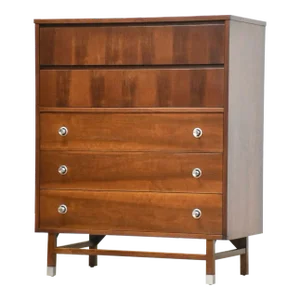 Walnut and Rosewood Dresser by Stanley Furniture