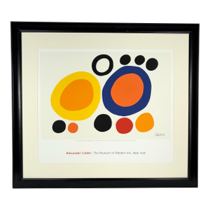 Vintage Alexander Calder "Smoke Rings” MoMA Exhibition Poster