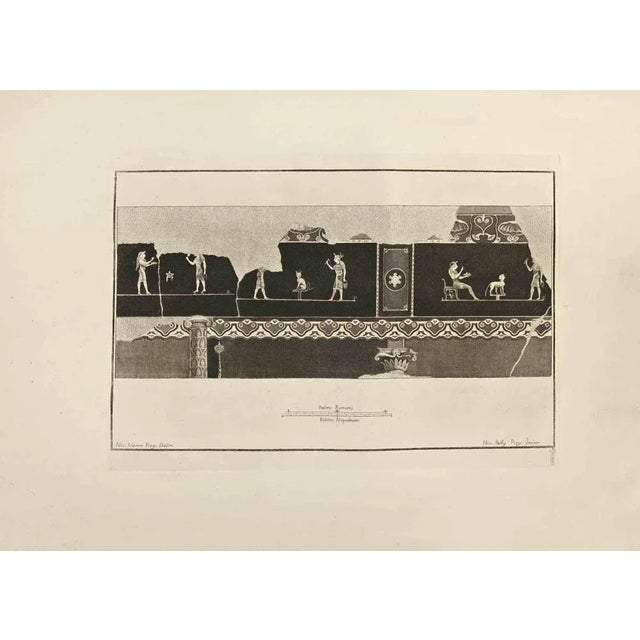 Pompeian Styles Wall Painting from "Antiquities of Herculaneum" is an etching on paper realized by Nicola Billy in the...