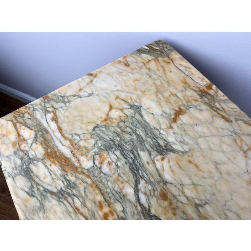 French Bedside Tables in Walnut with Marble Top, Set of 2 For Sale - Image 14 of 18