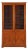 19th Century Italian Cherrywood Cabinet With Original Wavy Glass For Sale