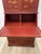 18th C Style Two Word Arts Red Chinoiserie Secretary Desk Bookcase (2 Pieces) With Custom Paint For Sale - Image 12 of 13