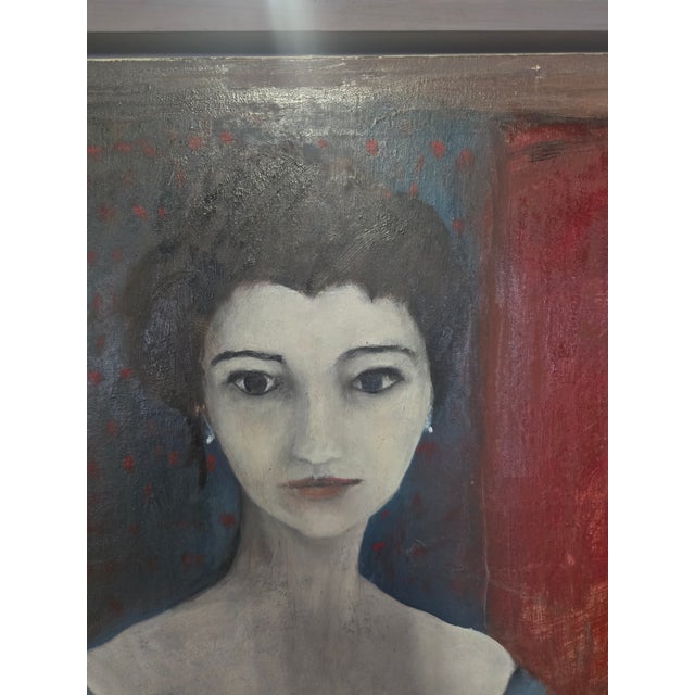 Figurative VIntage 1988 Oil Painting- Signed For Sale - Image 3 of 9