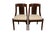 Set of Gondola Chairs in Mahogany For Sale