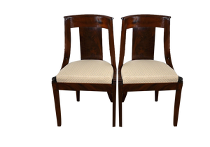 Set of Gondola Chairs in Mahogany