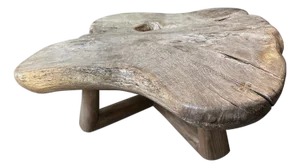 Andrianna Shamaris Impressive Single Slab Teak Wood Coffee Table