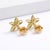 Not Yet Made - Made To Order 18k Gold Plated Peridot Flower Stud Earrings • Marquise Cut Natural Gemstone Floral Cluster - A Pair For Sale - Image 5 of 5